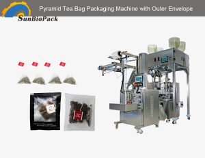 Automatic Pyramid Tea Bag Packaging Machine with Outer Envelope - Tea Bag Packaging Machine - 1