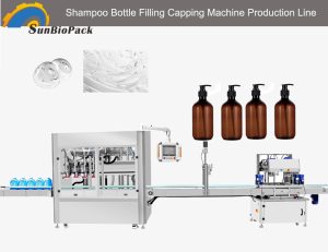 Shampoo Bottle Filling Capping Machine Production Line 